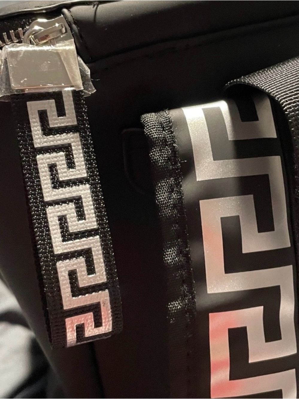 Black Backpack - Versace. Elegant Versace parfums backpack in black. - Picture 5 of 6